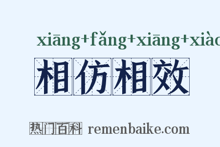 相仿相效是什么意思的图片